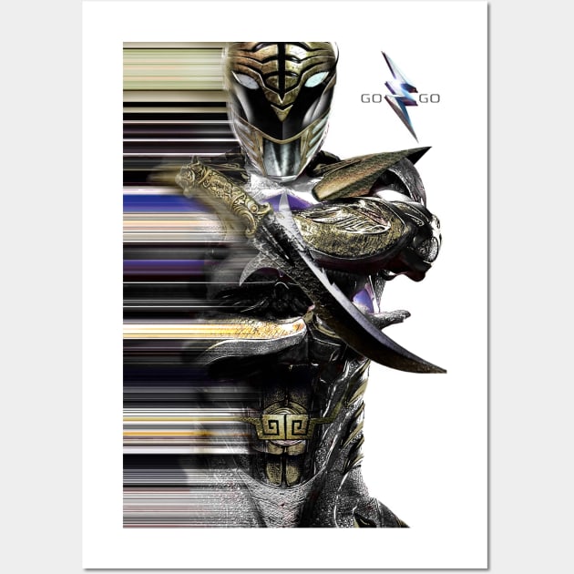 White Ranger Movie Style Wall Art by creativespero